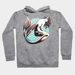 Yellow, Orange, and Blue Mermaid Hoodie